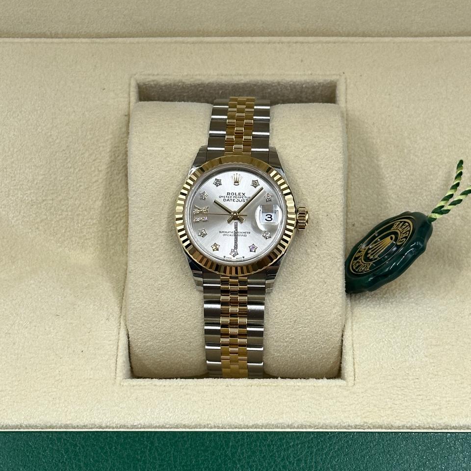 Rolex | Datejust | 279173 silver star DIAMONDS  JUB | Gold/Steel | 28 mm | Gold/Steel | Silver | Automatic