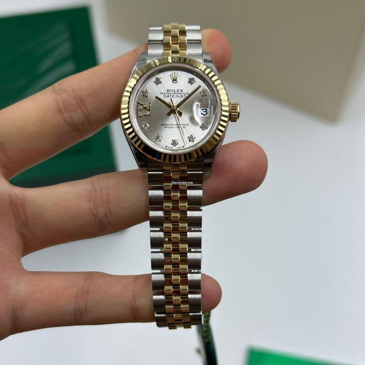 Rolex | Datejust | 279173 silver star DIAMONDS  JUB | Gold/Steel | 28 mm | Gold/Steel | Silver | Automatic