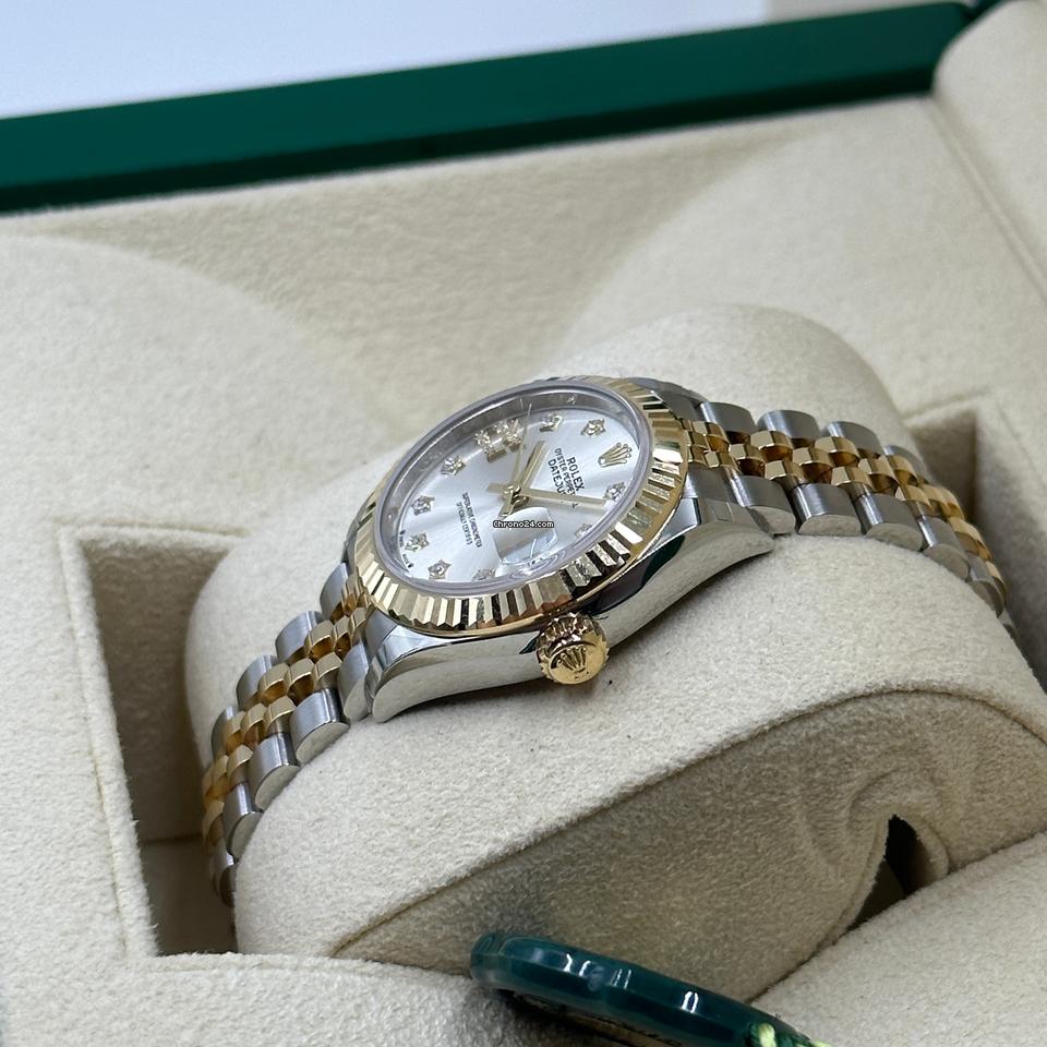 Rolex | Datejust | 279173 silver star DIAMONDS  JUB | Gold/Steel | 28 mm | Gold/Steel | Silver | Automatic