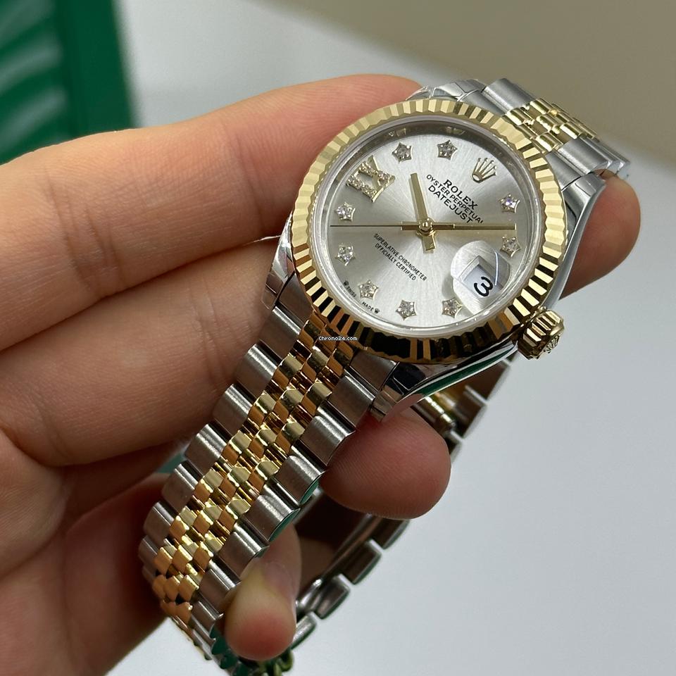 Rolex | Datejust | 279173 silver star DIAMONDS  JUB | Gold/Steel | 28 mm | Gold/Steel | Silver | Automatic
