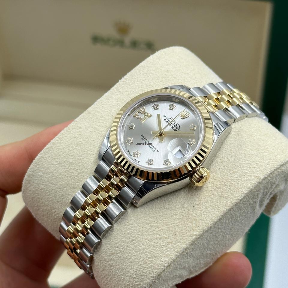 Rolex | Datejust | 279173 silver star DIAMONDS  JUB | Gold/Steel | 28 mm | Gold/Steel | Silver | Automatic
