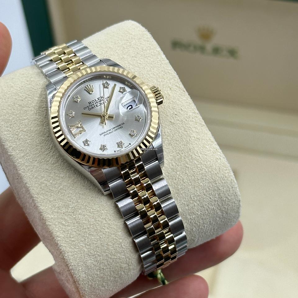 Rolex | Datejust | 279173 silver star DIAMONDS  JUB | Gold/Steel | 28 mm | Gold/Steel | Silver | Automatic