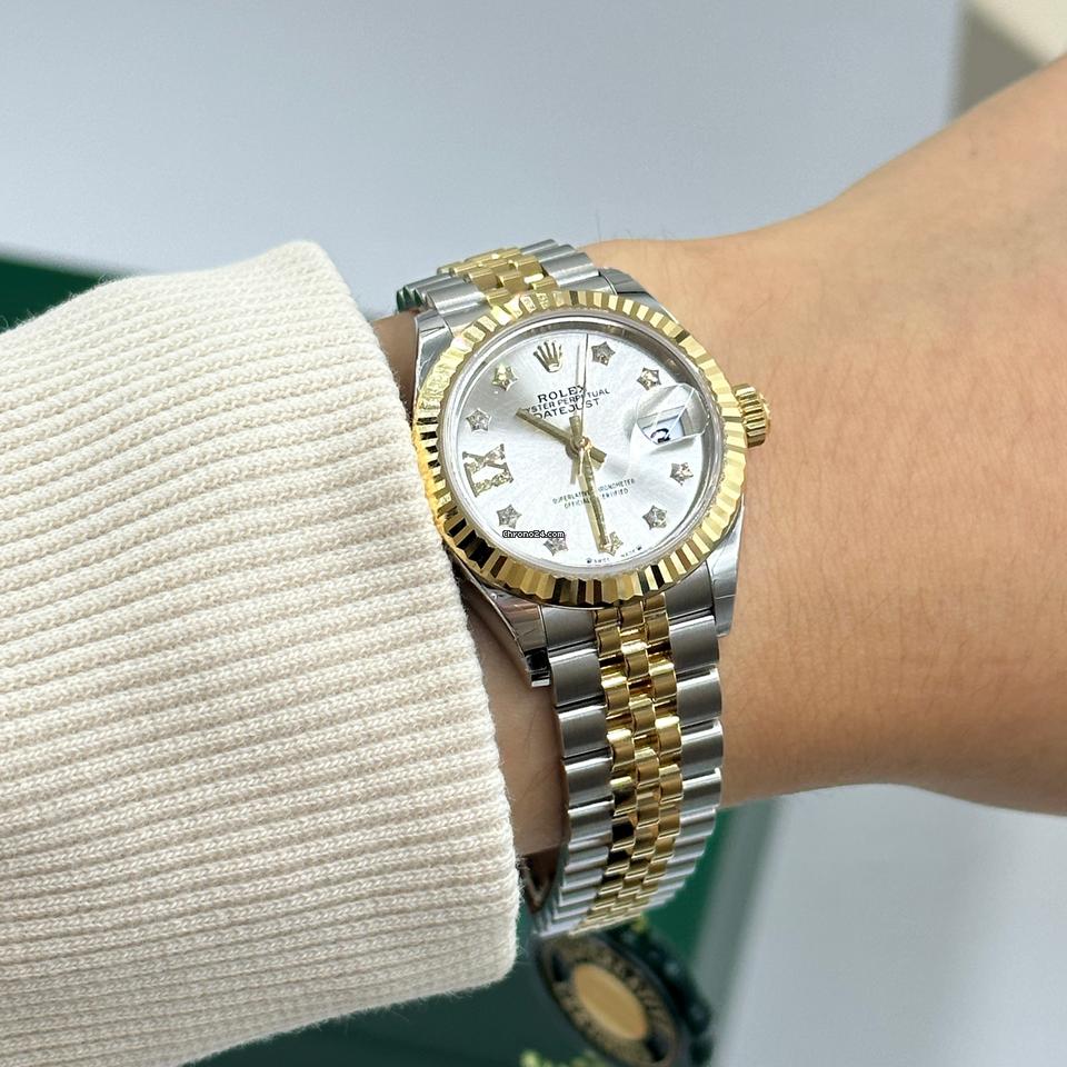 Rolex | Datejust | 279173 silver star DIAMONDS  JUB | Gold/Steel | 28 mm | Gold/Steel | Silver | Automatic
