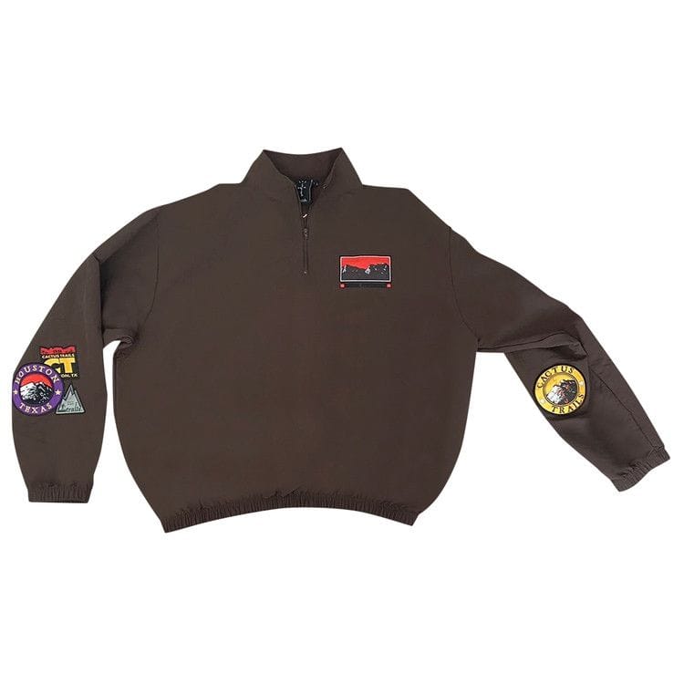 Cactus Jack by Travis Scott Cactus Trails Half-Zip Windbreaker Brown