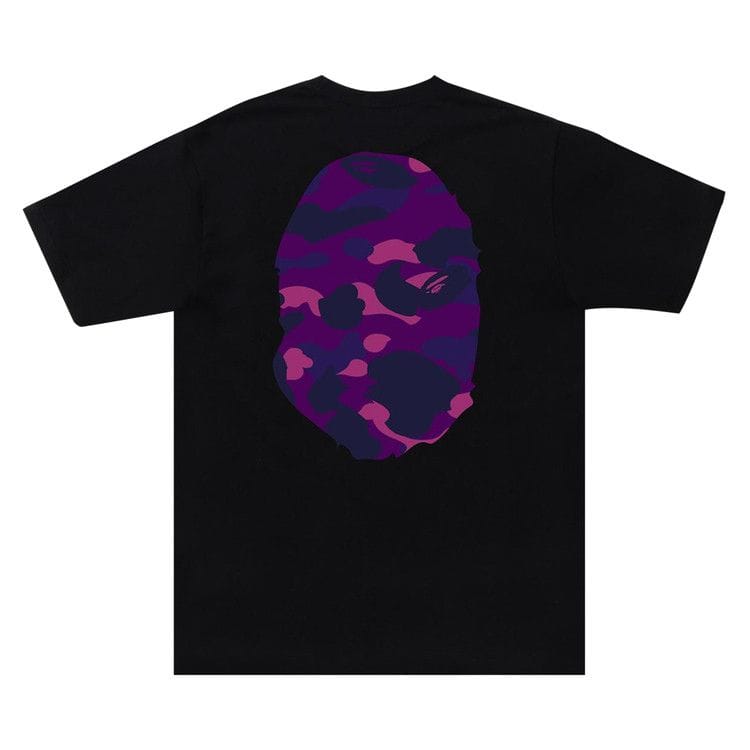 COLOR CAMO BIG APE HEAD T-Shirt BLACKPURPLE