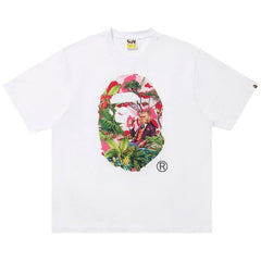 BAPE x Monkey 47 Ape Head T-Shirt White/Pink