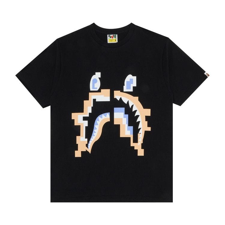 BAPE Digital Shark T-Shirt Black