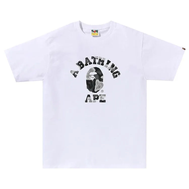 BAPE Digital Camo College T-Shirt - White