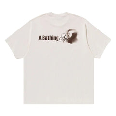 BAPE Water Print Logo Relaxed Fit T-Shirt Ivory