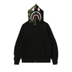 BAPE Detachable Shark Full Zip Hoodie Black