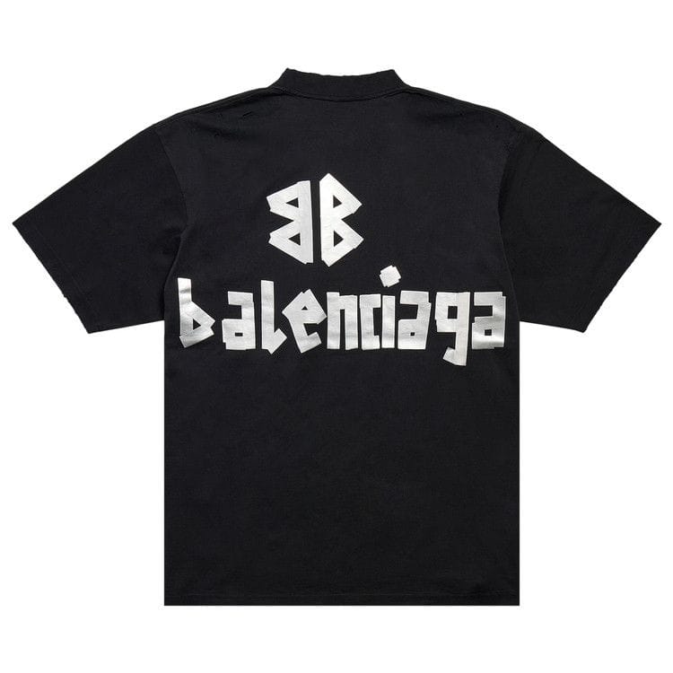 Balenciaga Medium Fit T-Shirt Faded Black/Silver