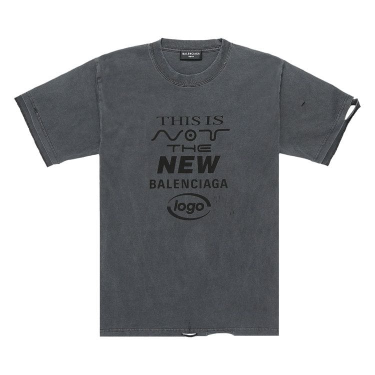 Balenciaga Organic Cotton T-Shirt Black