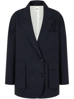 cotton-blend blazer