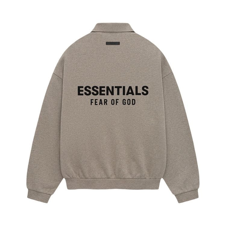 Fear of God Essentials Fleece Polo Heather Grey