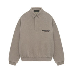Fear of God Essentials Fleece Polo Heather Grey
