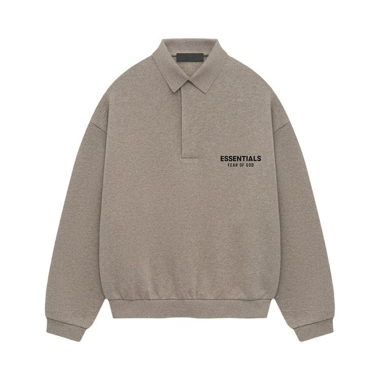 Fear of God Essentials Fleece Polo Heather Grey