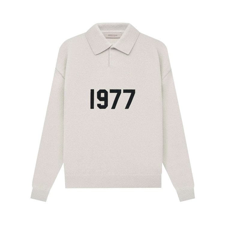 Fear of God Essentials Knit Long-Sleeve Polo Wheat