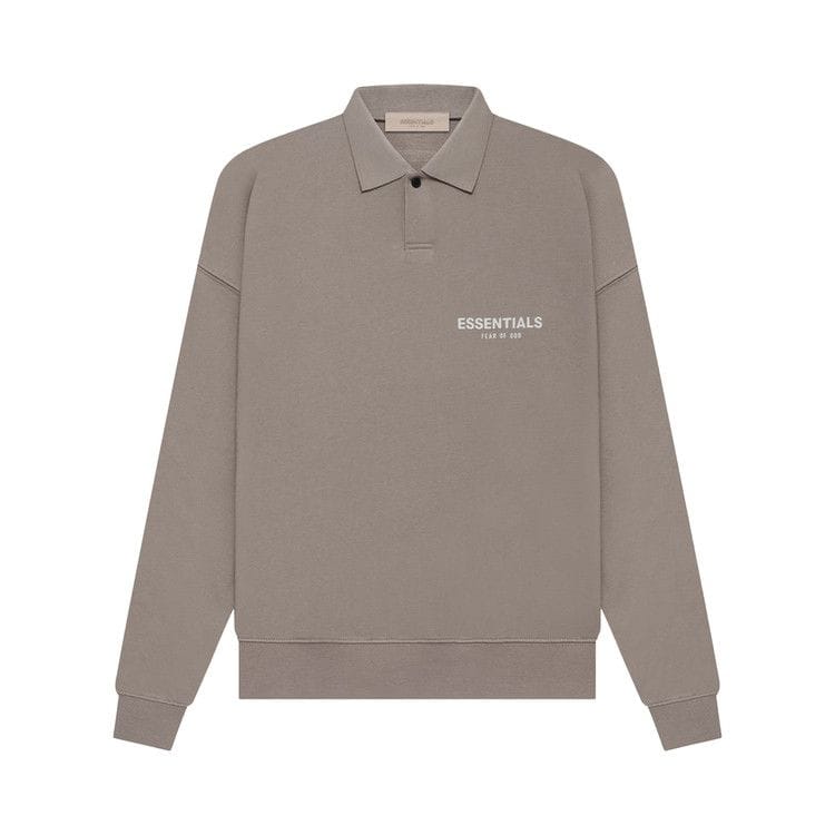 Fear of God Essentials Long-Sleeve Polo Desert Taupe