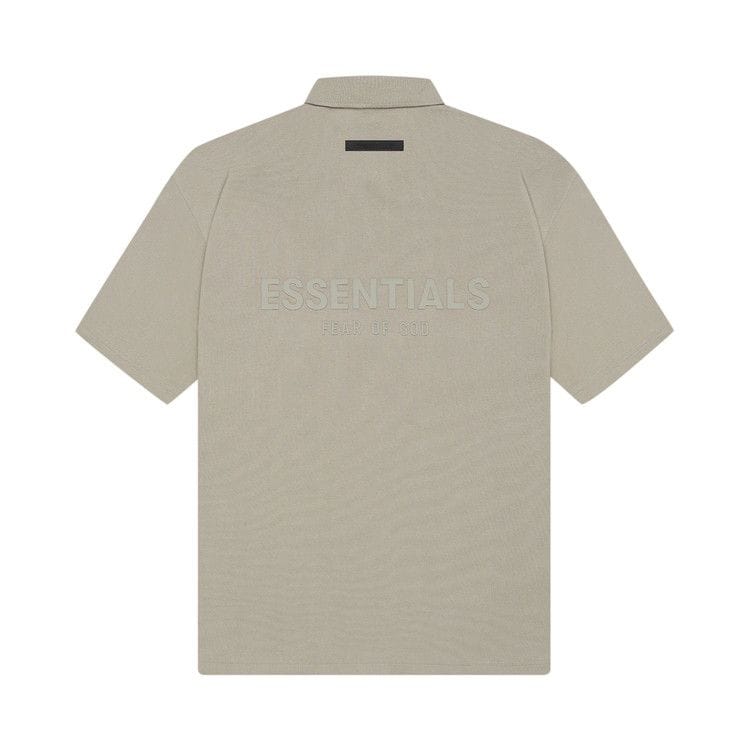 Fear of God Essentials Shorts-Sleeve Polo Moss