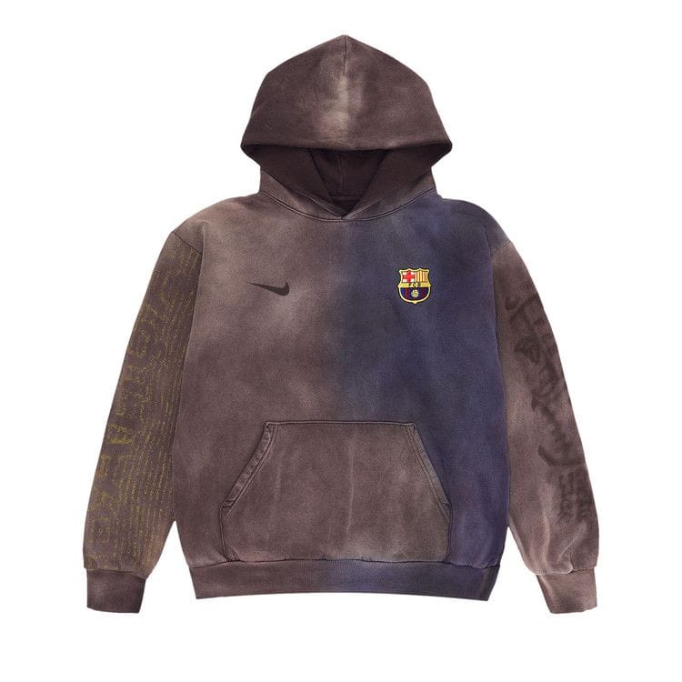Nike FC Barcelona x Cactus Jack Split-Dye Crest Hoodie Brown