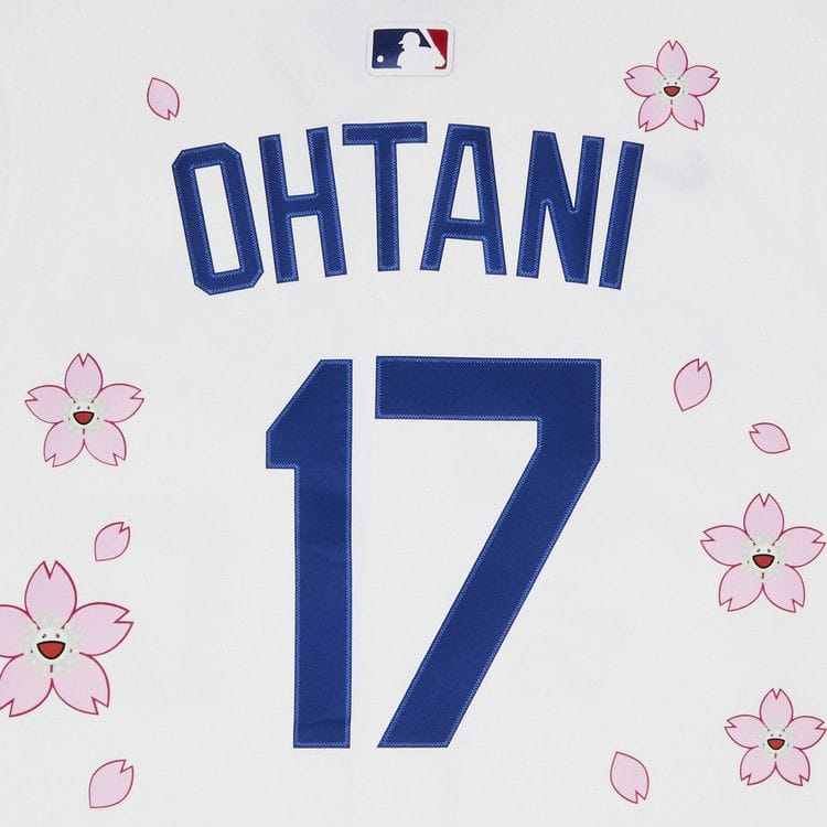 Nike x Takashi Murakami x MLB World Tour Tokyo Series 2025 Dodgers Ohtani Jersey White
