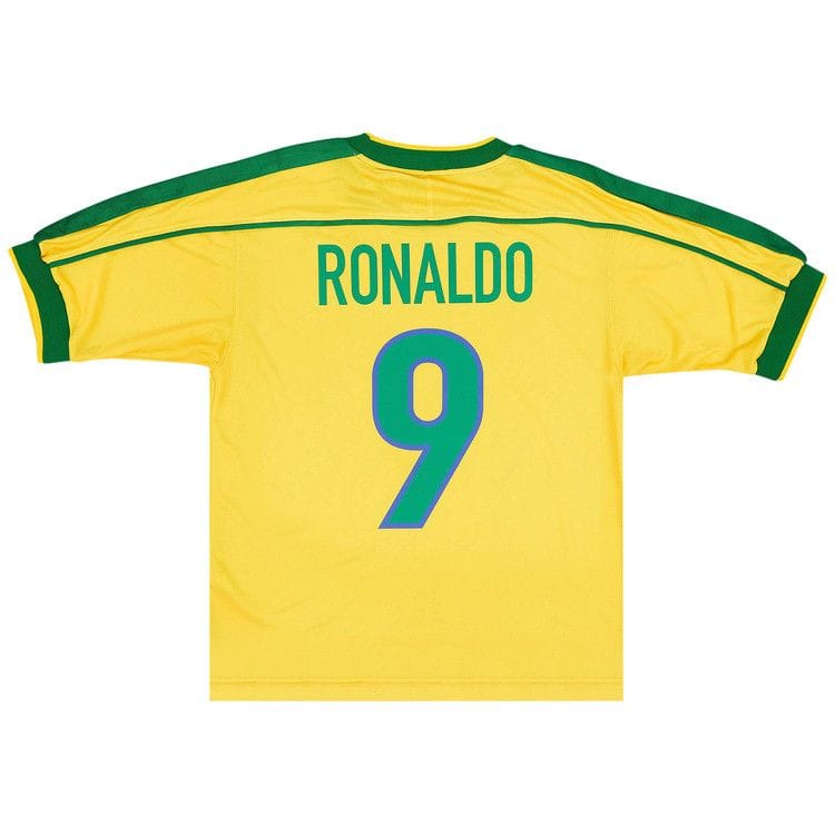 Nike Brazil 1998 Reissue Soccer Replica Jersey Varsity Maize/Pine Green/Lucky Green