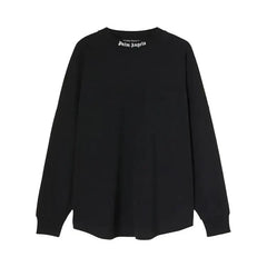 Palm Angels Classic Back Logo Oversized Black L/S T-Shirt