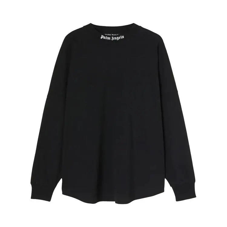 Palm Angels Classic Back Logo Oversized Black L/S T-Shirt