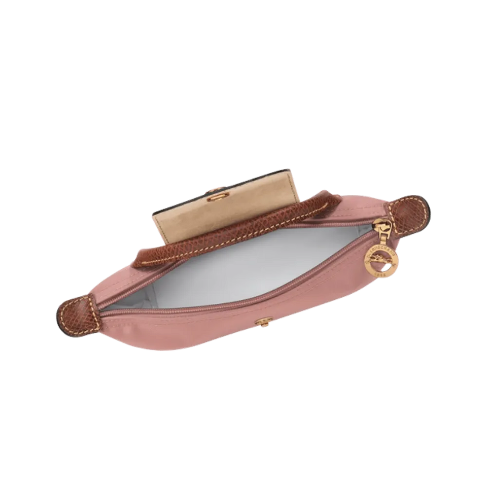 Longchamp Le Pliage Original Pouch with handle Pink Tea - Recycled canvas