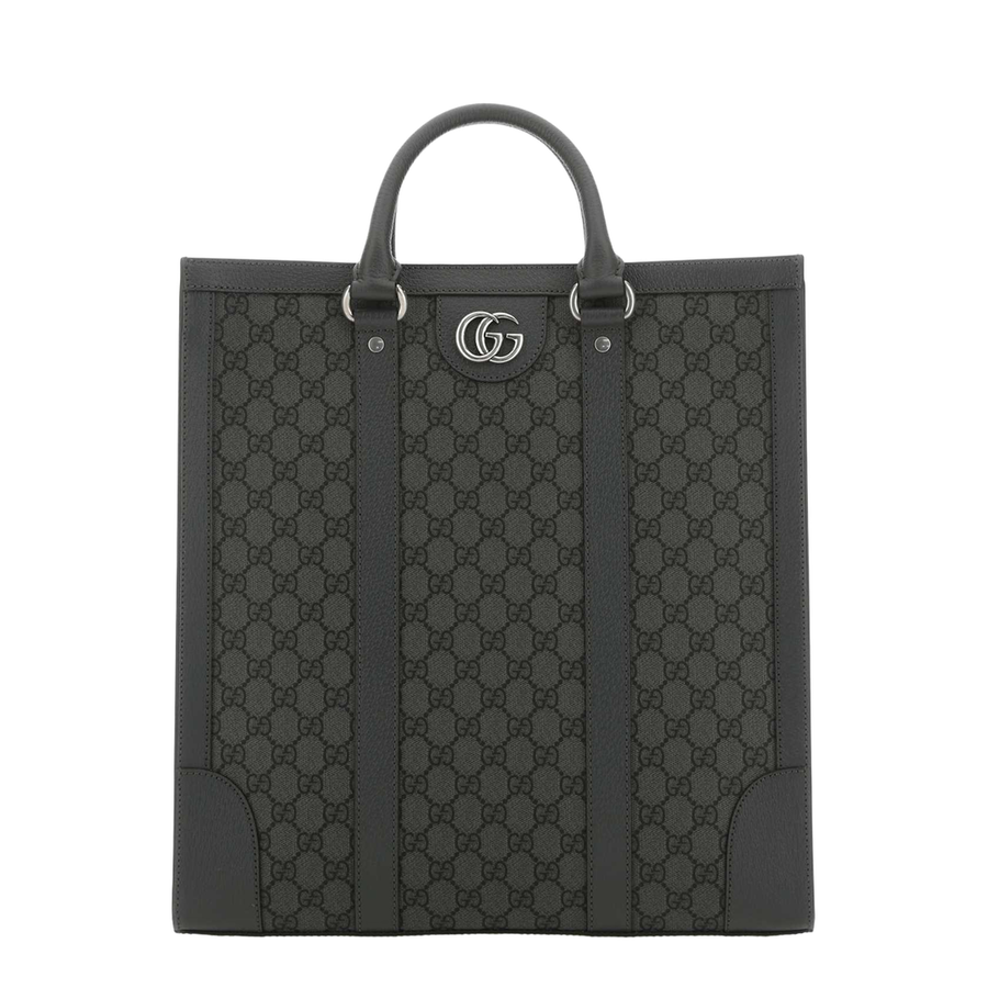 GG Supreme Fabric and Leather Ophidia Shopping Bag