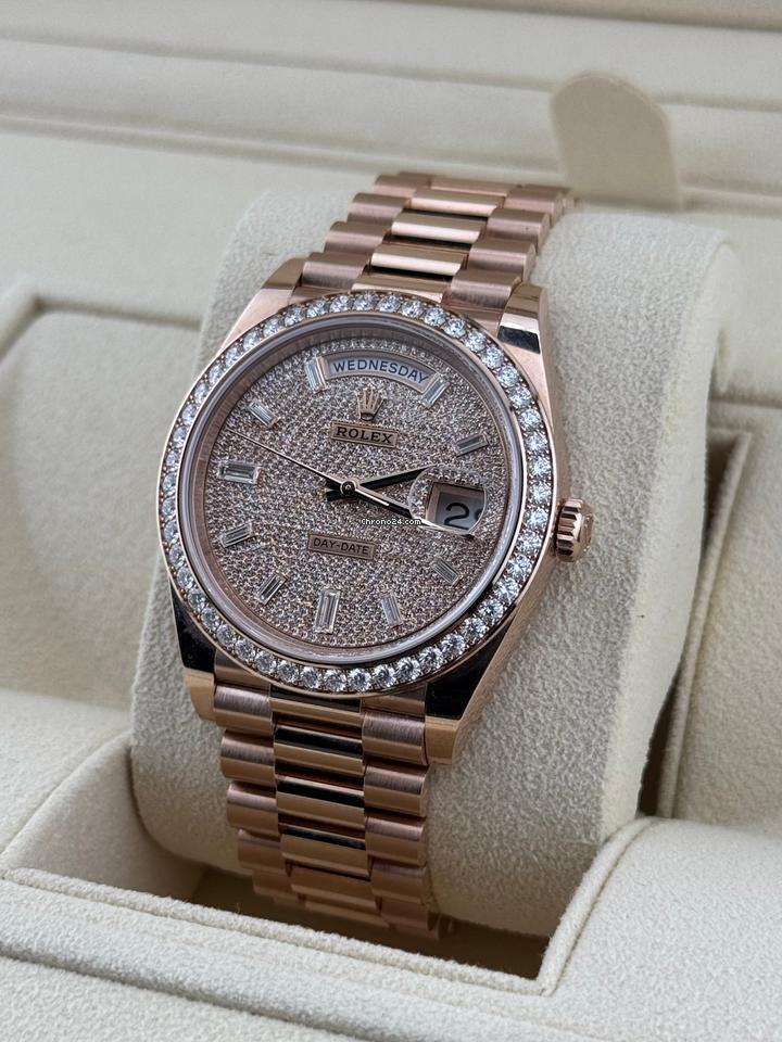 Rolex | Day-Date | 228345RBR | Rose gold | 40 x 48 mm | Rose gold | Gold (solid) | Automatic