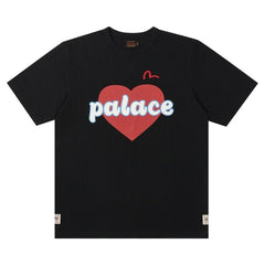 Palace x Evisu Heart T-Shirt Black