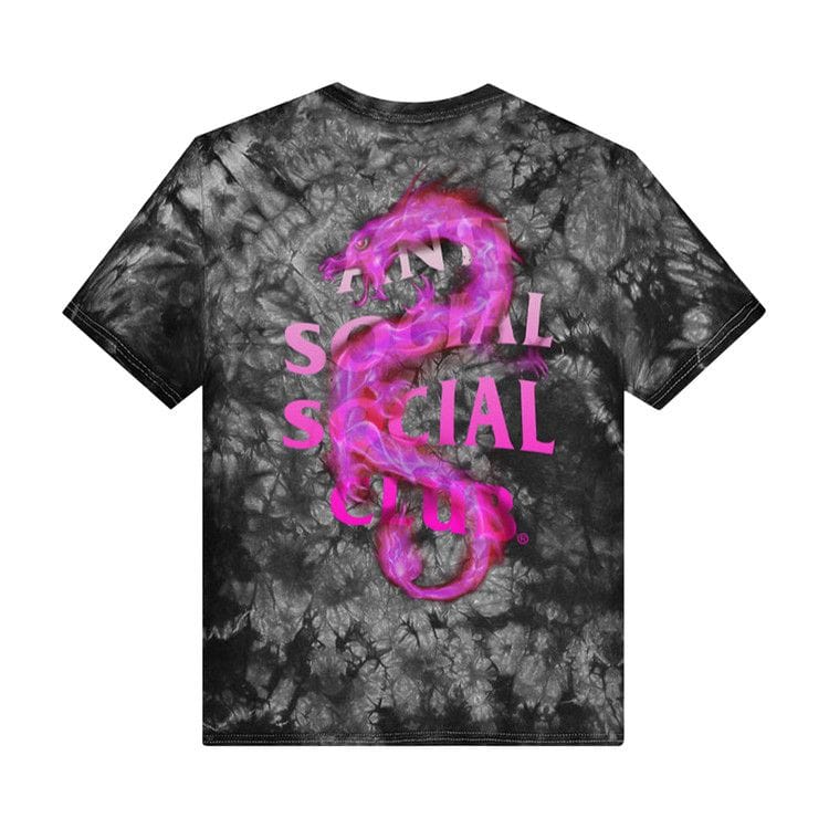 Anti Social Social Club Summer In Minsk T-Shirt Black Tie Dye