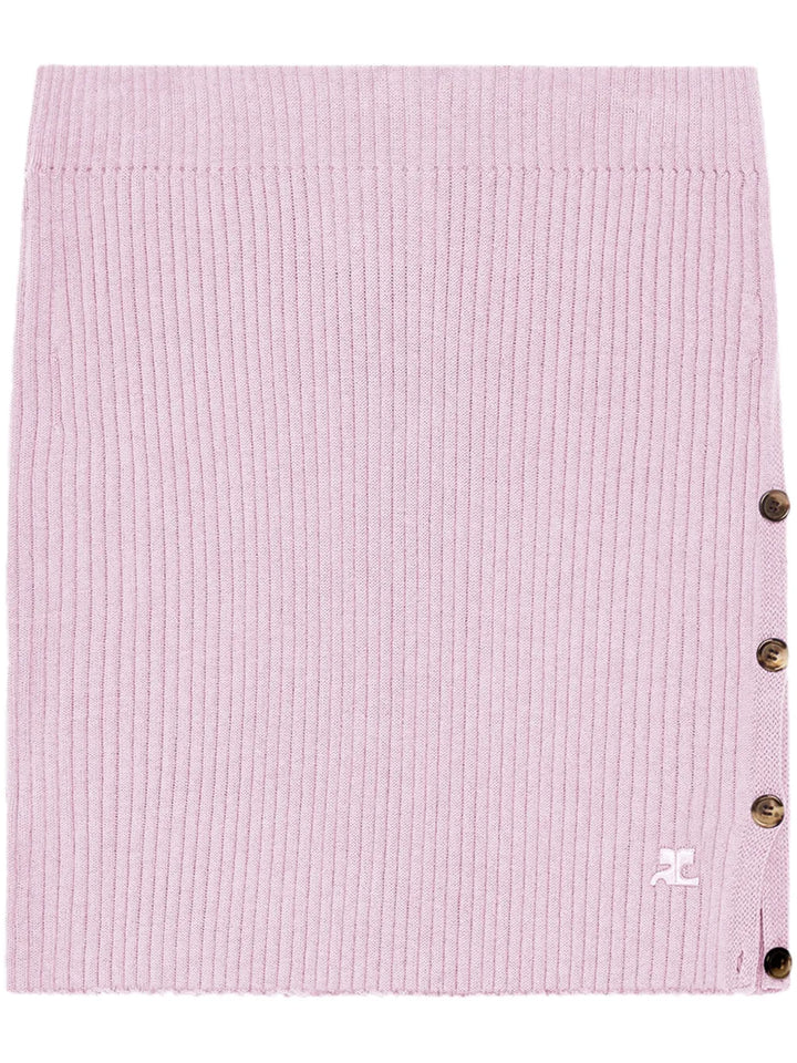 ribbed mini skirt