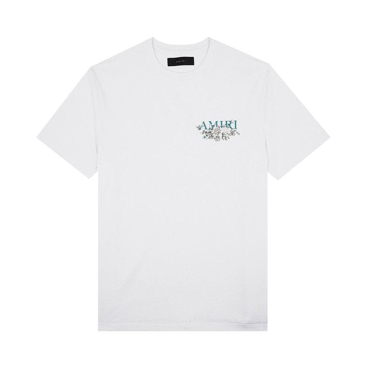 Amiri Floral Logo T-Shirt White