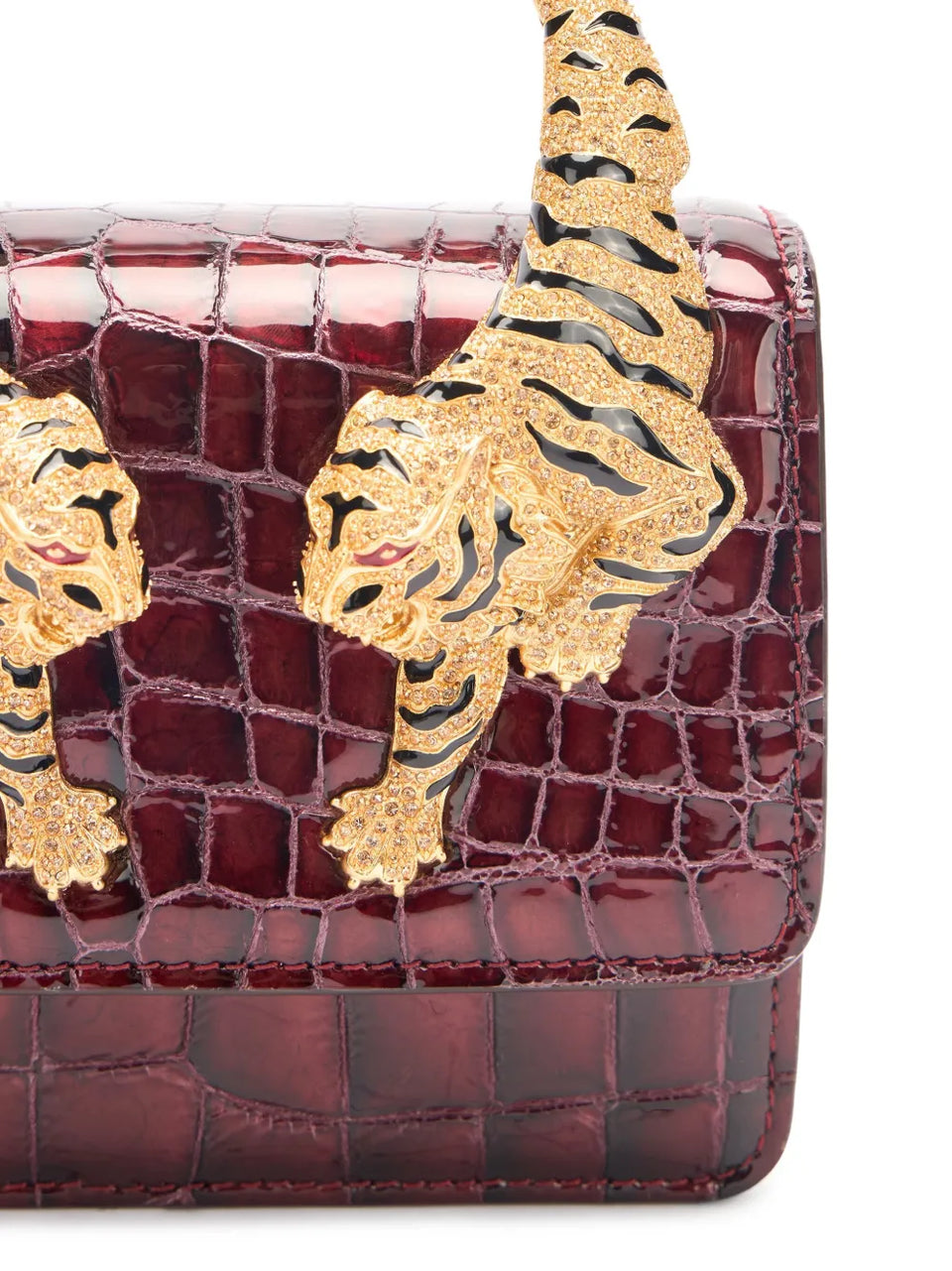 Roar Crocodile-print mini bag