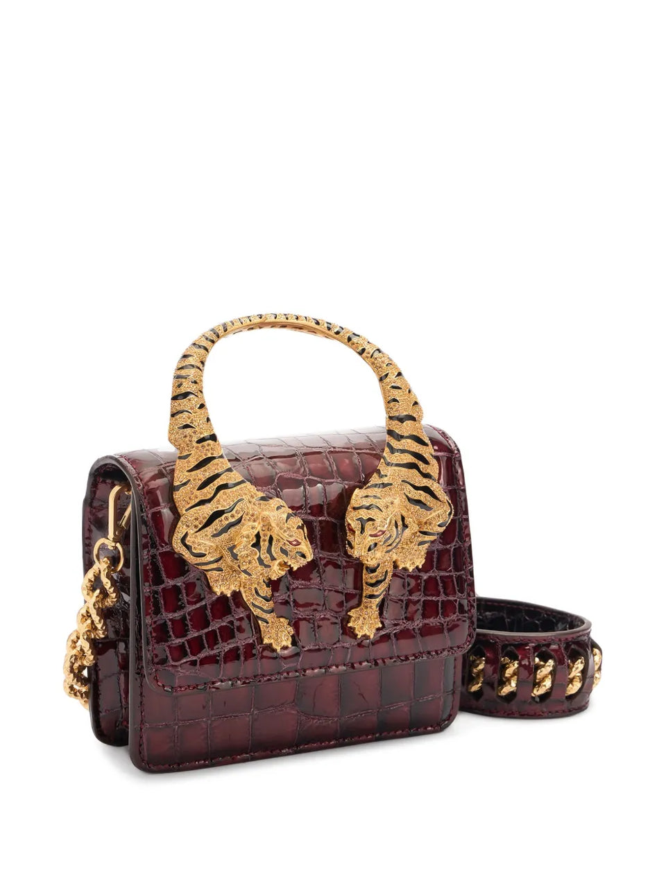 Roar Crocodile-print mini bag