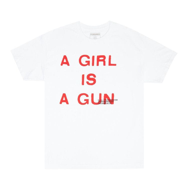 Pleasures Girl Is A Gun T-Shirt White