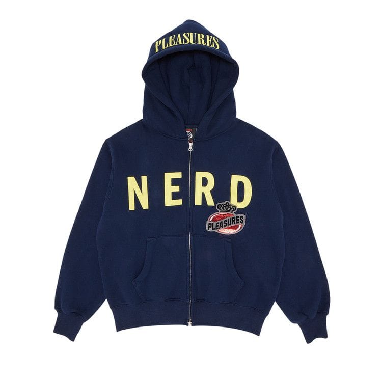 Pleasures x N.E.R.D. Zip Up Hoodie Navy