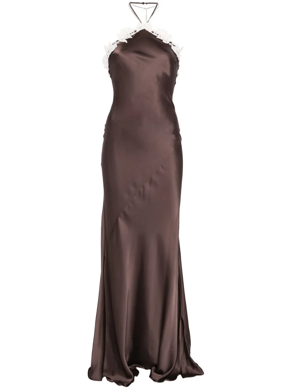 logo-pendant maxi dress