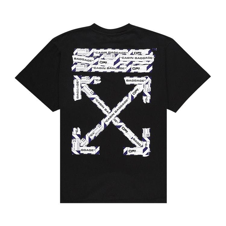 Off-White Airport Tape Oversize T-Shirt Black/Multicolor