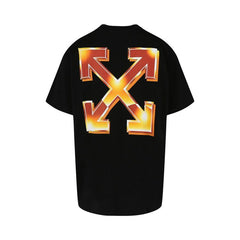 Off-White Arrows Print Crewneck T-Shirt Black/Orange
