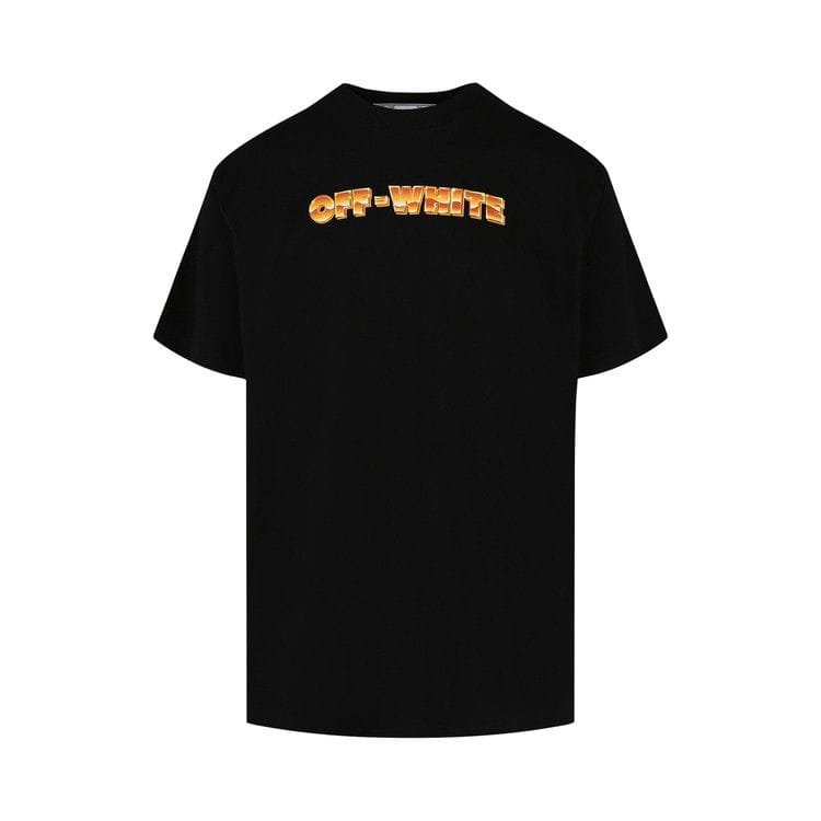 Off-White Arrows Print Crewneck T-Shirt Black/Orange