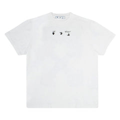 Off-White Marker Shorts-Sleeve Over T-Shirt White/Blue