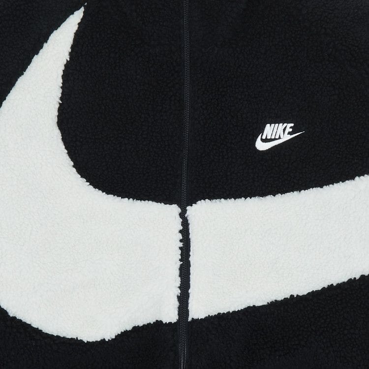 Nike Big Swoosh Reversible Boa Jacket Black