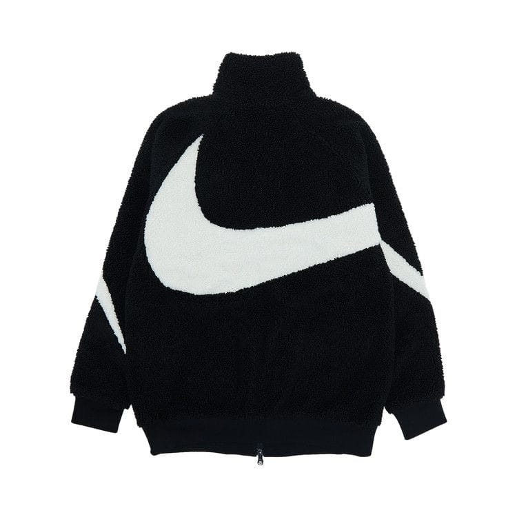 Nike Big Swoosh Reversible Boa Jacket Black