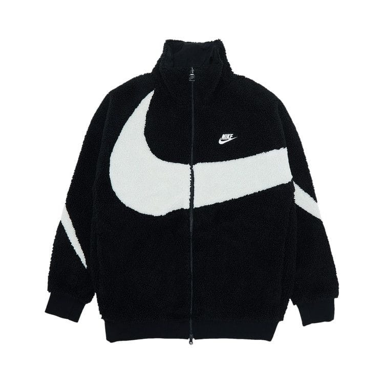 Nike Big Swoosh Reversible Boa Jacket Black