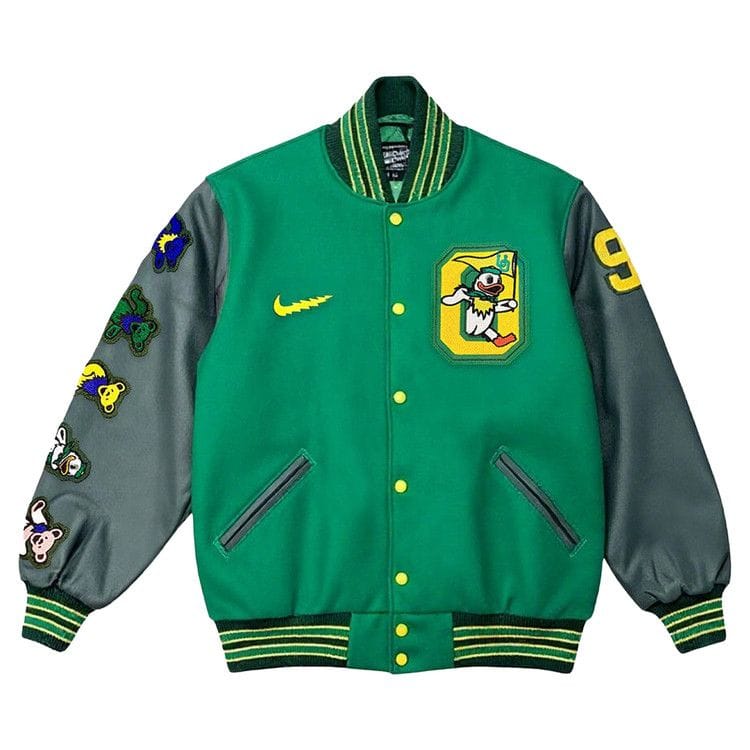 Nike x Class Trip x Grateful Ducks Lettermen Jacket Green