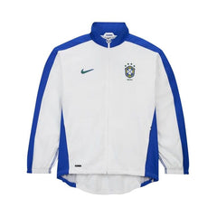 Nike Brazil 1998 Reissue Soccer Replica Track Jacket White/Lyon Blue/Lyon Blue