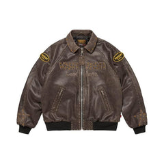 Supreme x Vanson Leathers x B.B. Simon Jacket Brown